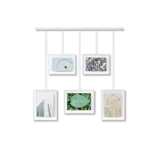 Umbra White Exhibit Gallery Picture Frame Set {1}