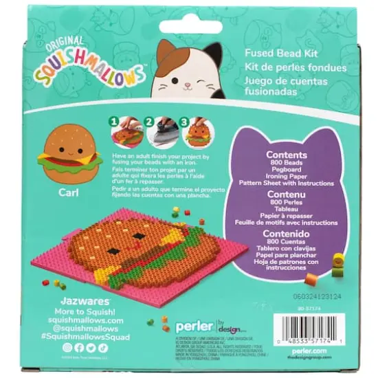 Perler&trade; Squishmallows&trade; Carl Fused Bead Kit {7}