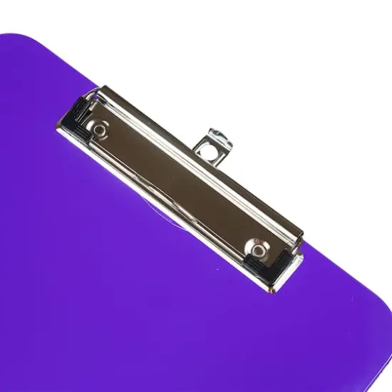 JAM Paper Letter Size Plastic Clipboard Purple {5}