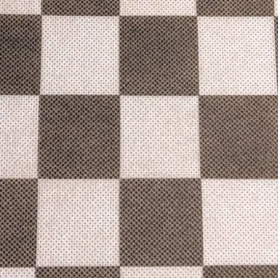 Household Essentials Square Storage Bin White and Black Checkerboard {5}