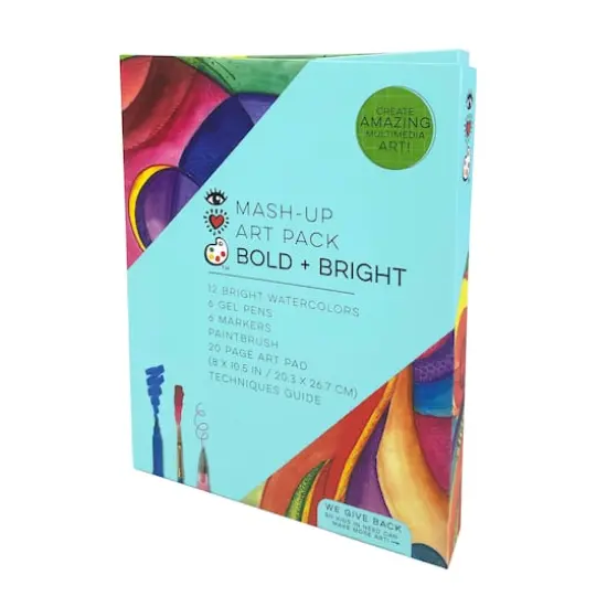 Bright Stripes Bold & Bright Mash Up Art Set {4}