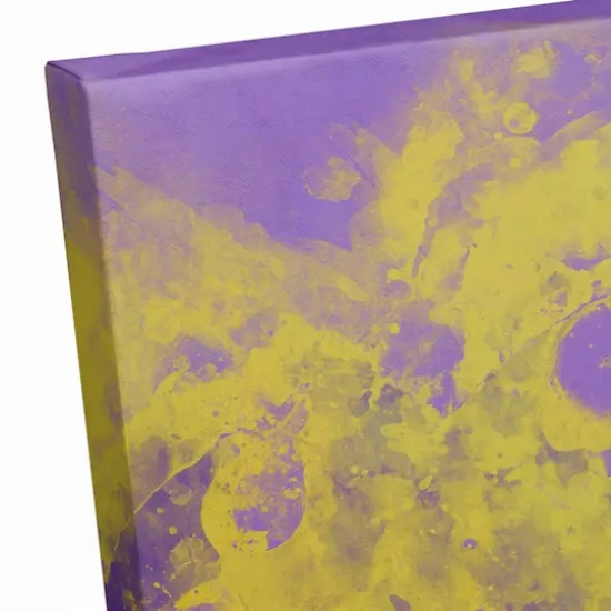 Purple & Gold Mask Canvas Wall Art {4}