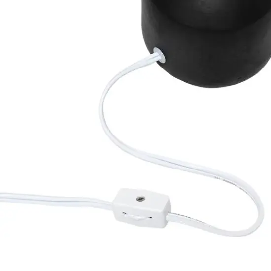 Simple Designs Mini Bocksbeutal Ceramic Table Lamp Black {9}