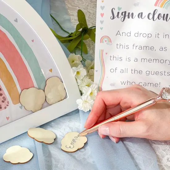 Kate Aspen&reg; Boho Rainbow Frame Baby Shower Guest Book Alternative {4}