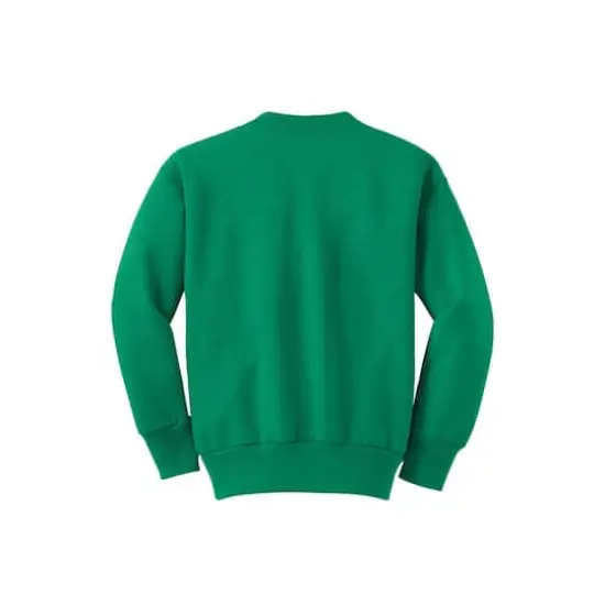 Port & Company&reg; Youth Core Fleece Crewneck Sweatshirt Kelly {5}