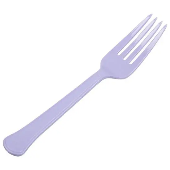 JAM Paper Premium Utensils Plastic Forks Party Pack, 48ct. Lilac Purple {1}