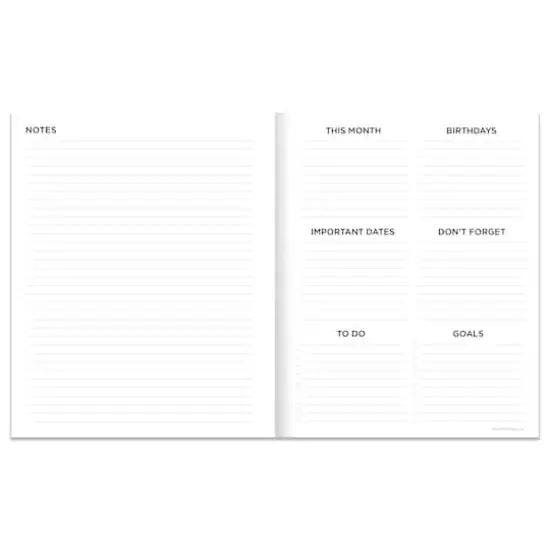 TF Publishing 2025-2026 Ebony & Ivory Medium Monthly Planner {4}