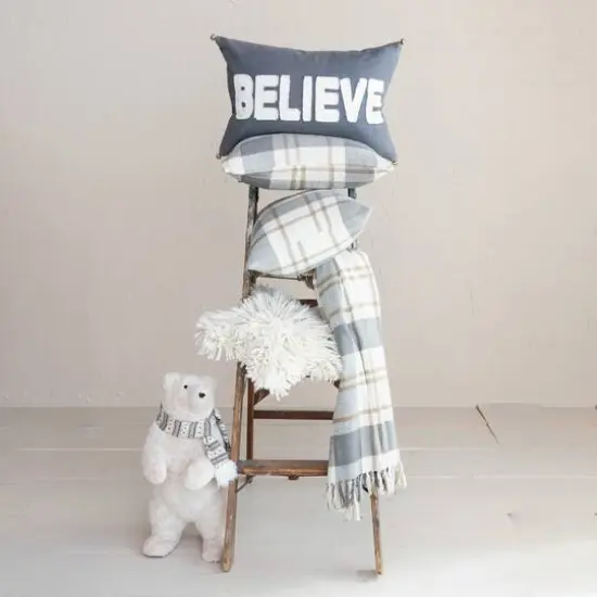 Hello Honey&reg; 24" Believe Cotton Lumbar Pillow {3}