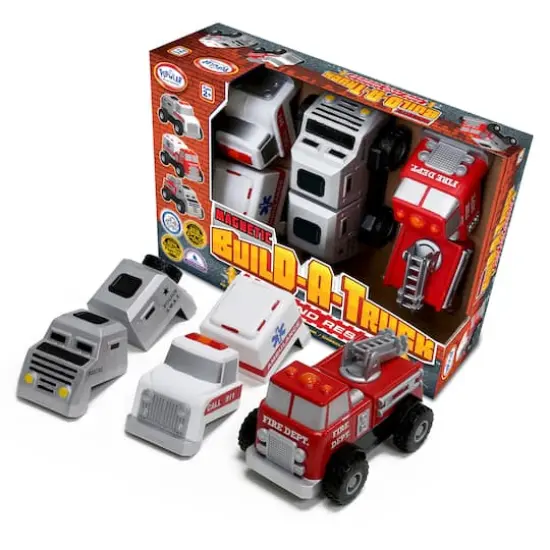 Popular Playthings&reg; Build-a-Truck&trade; Rescue Toy Set  {1}