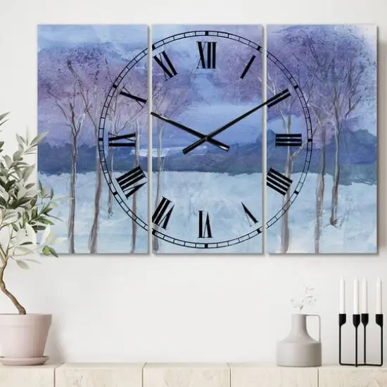 Designart 'Evening Serenade Ii Traditional Multipanel Wall Clock {3}