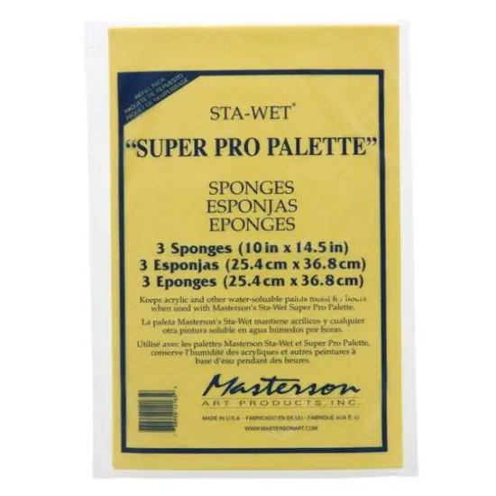 Masterson Sta-Wet&reg; Super Pro Palette Sponge Refills, 3ct. {1}