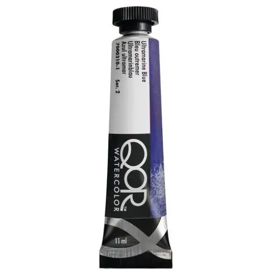 QoR&trade; Watercolor Tube, 11mL Ultramarine Blue {1}