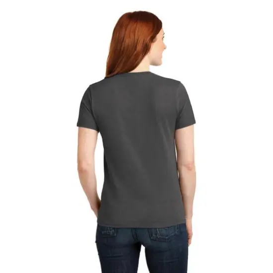 Port & Company&reg; Core Blend Ladies T-Shirt Charcoal {6}