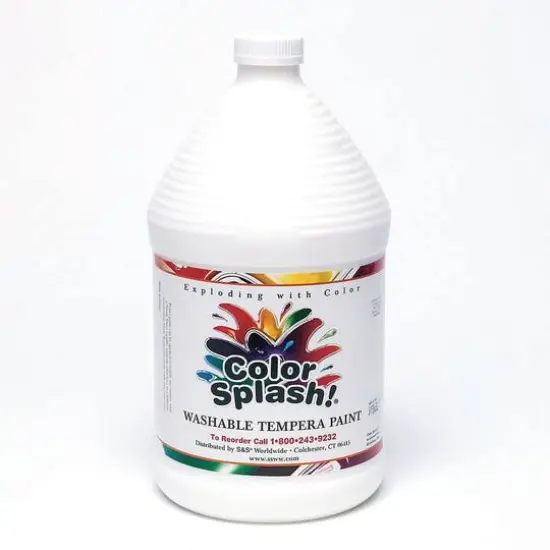 Color Splash!&reg; Liquid Tempera Paint, 128oz. White {1}