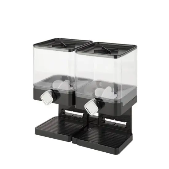 Honey Can Do Black Compact Double Cereal Dispenser {1}