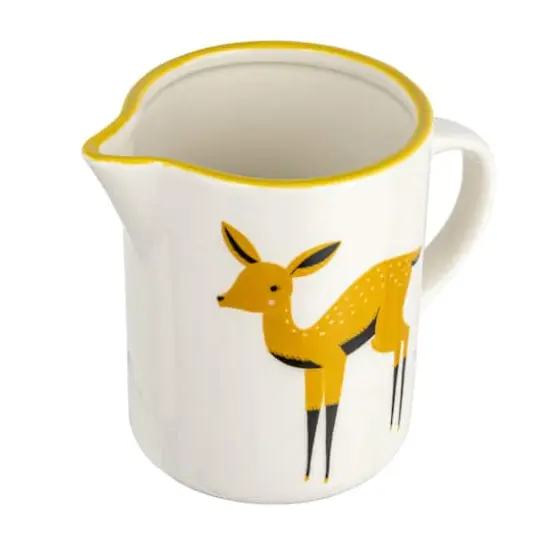 Hello Honey&reg; Multicolor Painted Deer Stoneware Creamer {1}