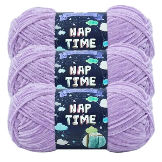 3 Pack Lion Brand&reg; Nap Time&reg; Yarn Lilac {1}
