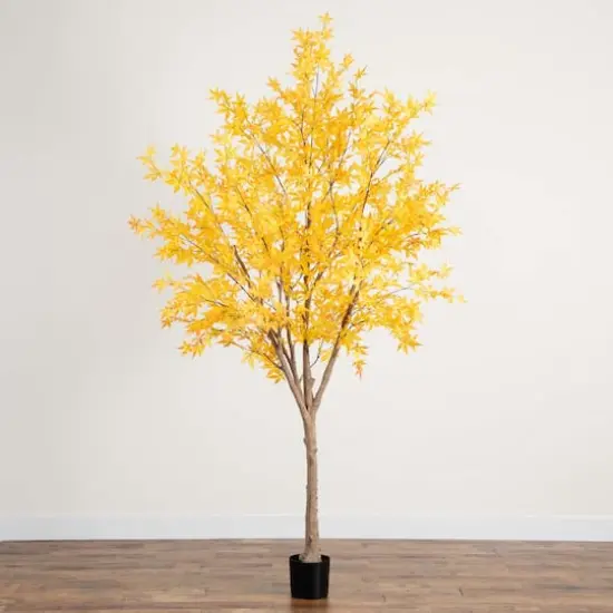 9ft. Potted Artificial Autumn Maple Tree {9}
