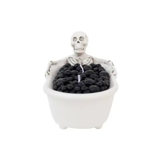6" Skeleton & Filled Bath Unscented Candle by Ashland&reg; {3}