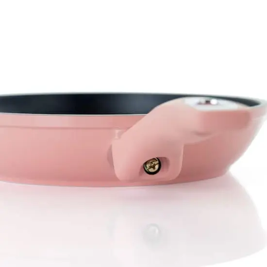 Oster Lynhurst 2-Piece Pink Aluminum Nonstick Frying Pan Set {5}