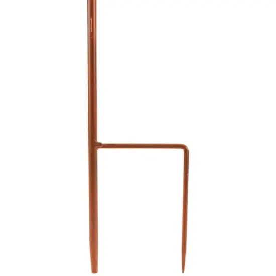 25.5" Egg Hunt Bunny Trail Easter Metal Spring Yard Stake {3}