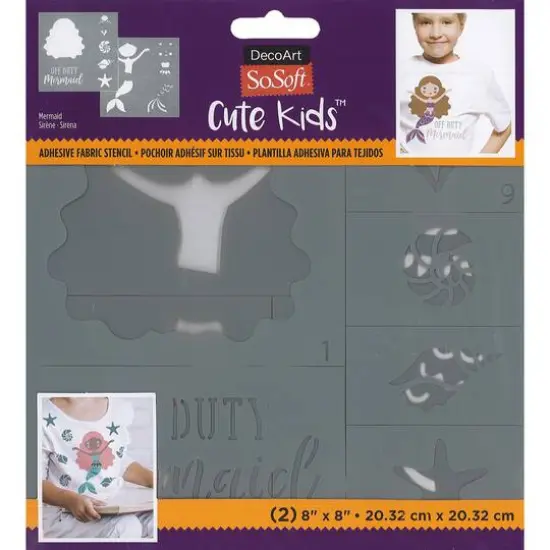 DecoArt&reg; SoSoft&reg; Mermaid Fabric Stencils {1}