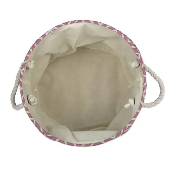 DII&reg; Medium Round Stained Glass Polyester Bin Rose {5}