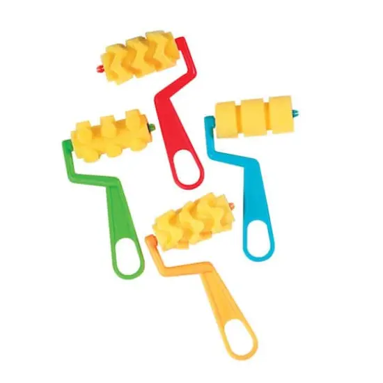 Creativity Street Assorted Colors & Sizes Foam Rollers & Brush Classroom Pack, 14ct. {4}