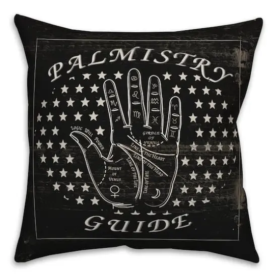 Palmistry Guide Throw Pillow {1}