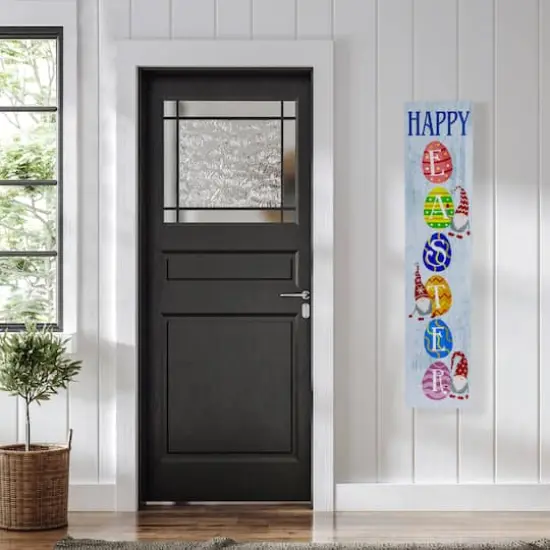 Multicolor Happy Easter Eggs Spring Wall Sign {3}