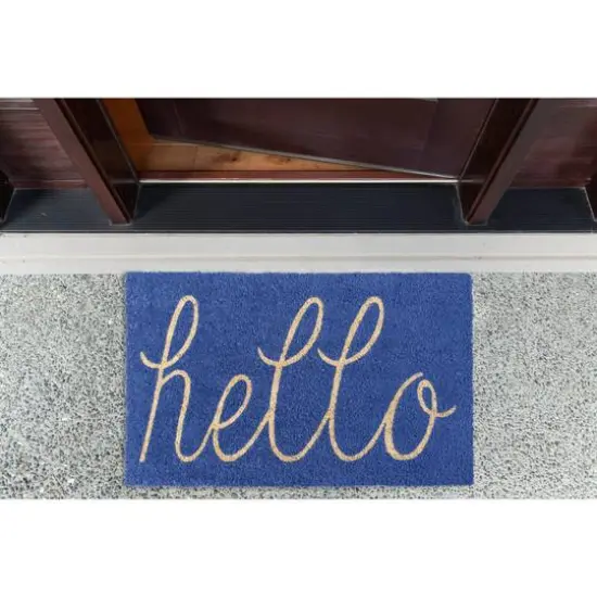 DII&reg; Hello Doormat Blue {4}