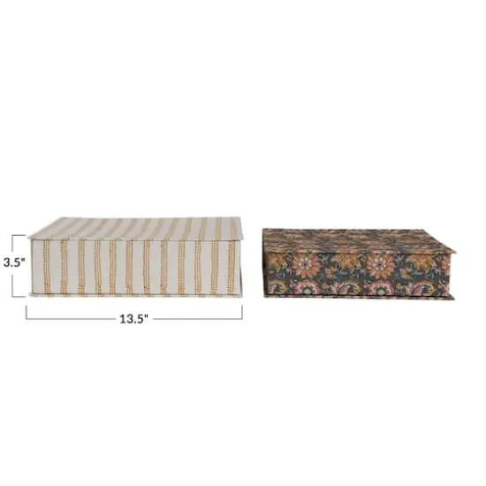 Hello Honey&reg; Fabric Covered Storage Boxes with Designs, 2ct. {3}