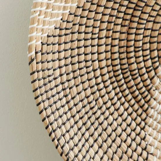 Beige Natural Contemporary Abstract Wall Decor Set {5}