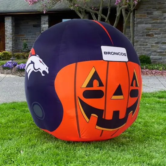 Sporticulture 4ft. Inflatable NFL Team Pride Jack-O' Helmet Denver Broncos {6}