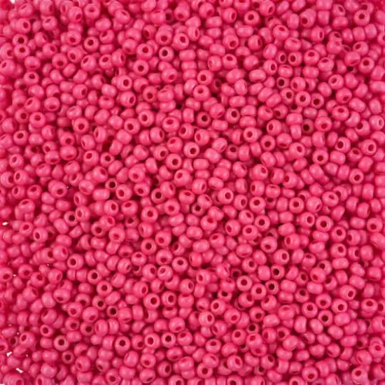 John Bead Terra Intensive 8/0 Czech Glass Seed Beads, 500g Rose Matte {1}
