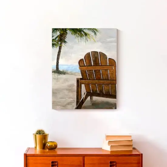 Beach Chair 16" x 20" Canvas Wall Art {5}