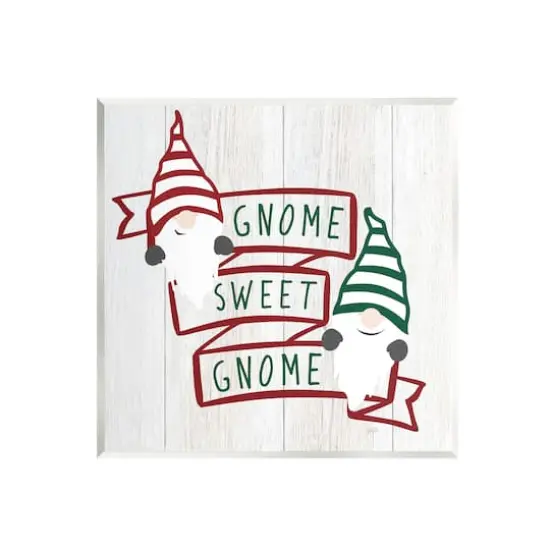 Stupell Industries Gnome Sweet Gnome Banner Wall Plaque Art {1}