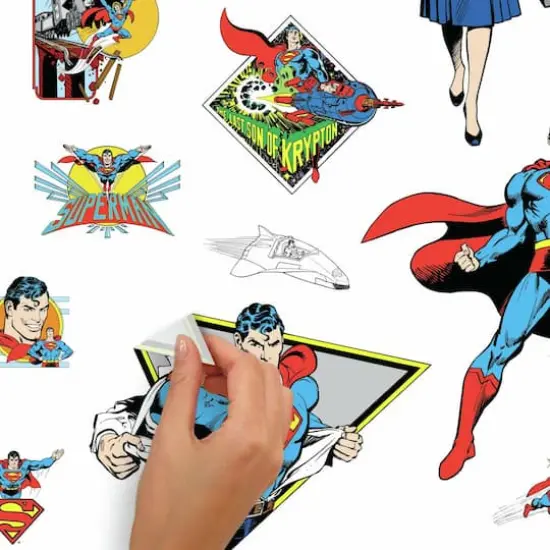 RoomMates Classic Superman Characters Peel & Stick Wall Decals {5}