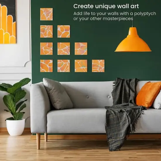 Arteza&reg; 6" x 6" White Stretched Canvases, 12ct. {5}