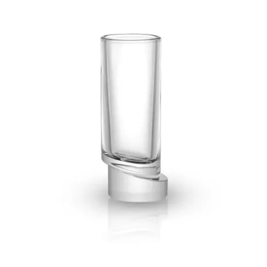 JoyJolt&reg; 1.69oz. Aqua Vitae Round Off Base Shot Glasses, 4ct. {4}