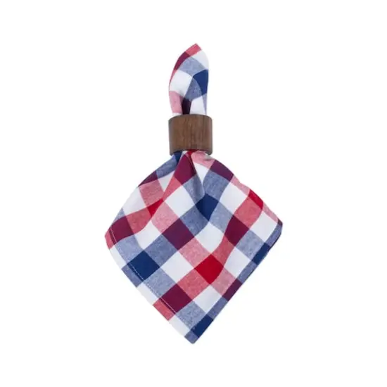 DII&reg; Red & Blue Check Cloth Dinner Napkins, 6ct. {3}