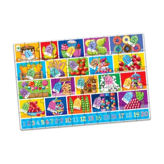 Jumbo Floor Puzzle - Numbers: 50 Pcs {3}