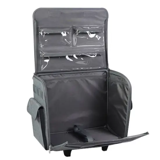 Everything Mary Heather Gray Sewing Machine Rolling Case {6}