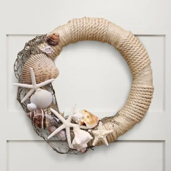 FloraCraft&reg; CraftFōM 16" White Extruded Wreath {8}