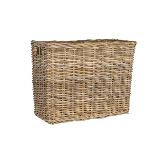 Hello Honey® Natural Rectangular Woven Rattan Nesting Basket Set {5}