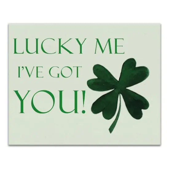 Lucky Me I've Got You 20" x 16" Canvas Wall Art {1}