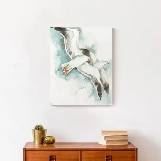 Coastal Seagulls 16" x 20" Canvas Wall Art {5}