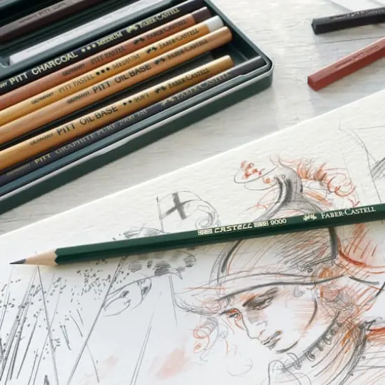 Faber-Castell Pitt 21 Color Monochrome Pencil Set {5}