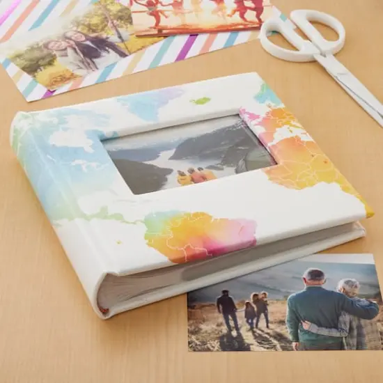 Watercolor Map 2-Up Photo Album by Recollections&trade; {3}