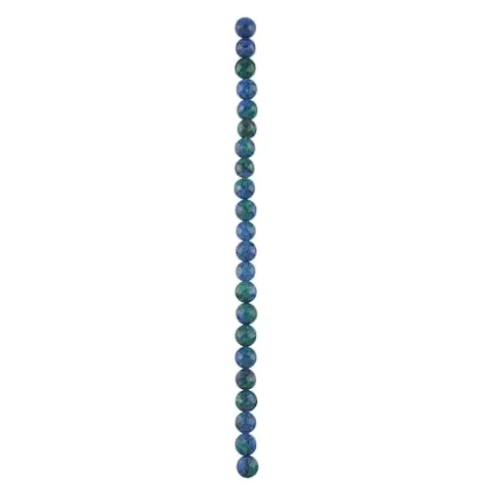 Blue Chrysocolla Faceted Coin Beads, 8mm by Bead Landing&trade; {4}